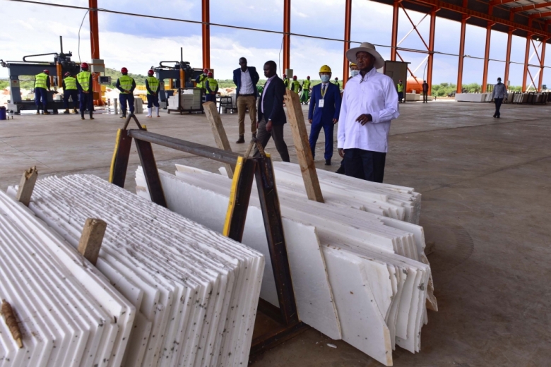 President commissions multi-billion marble factory in Karamoja 